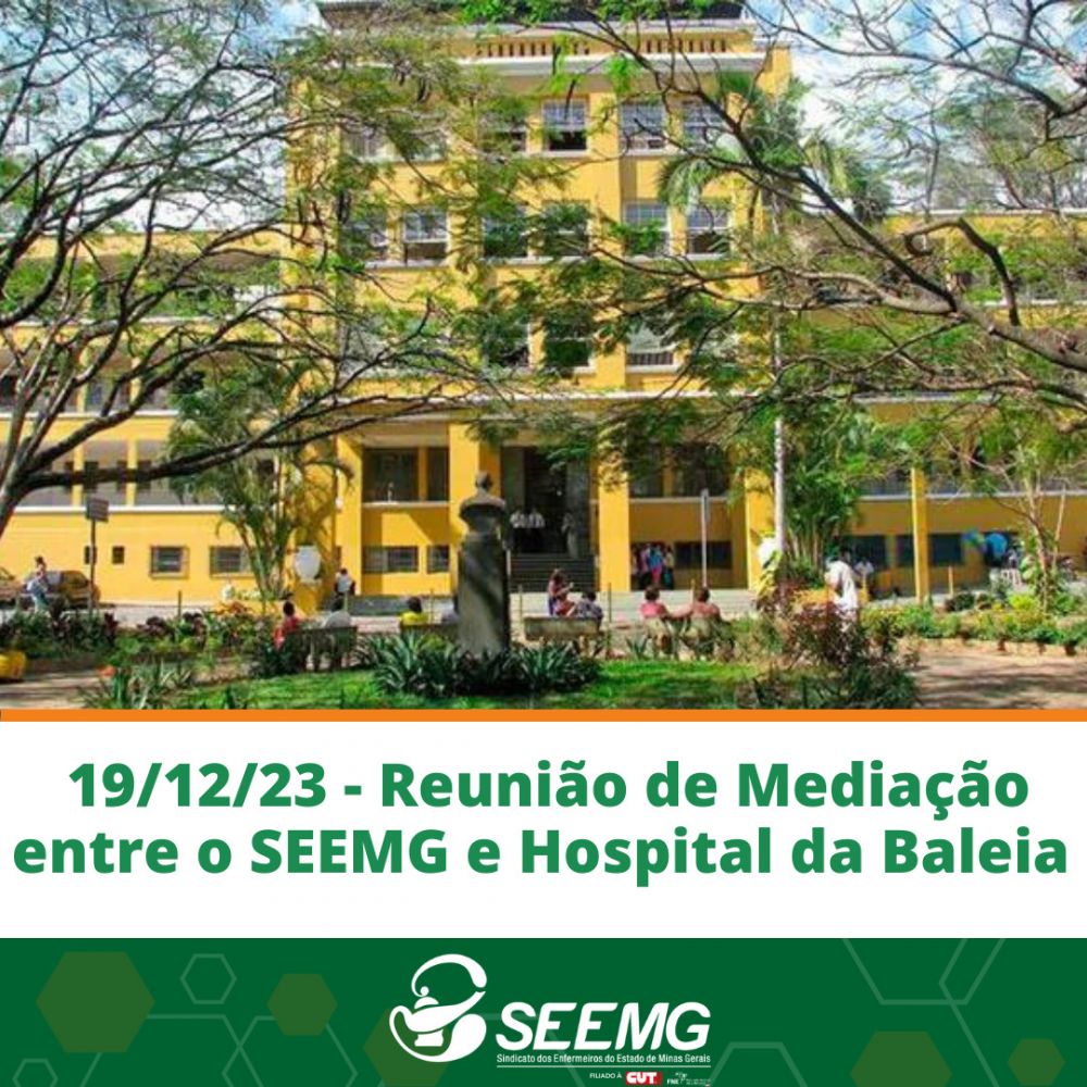 Reunião de mediação entre SEEMG e Hospital da Baleia