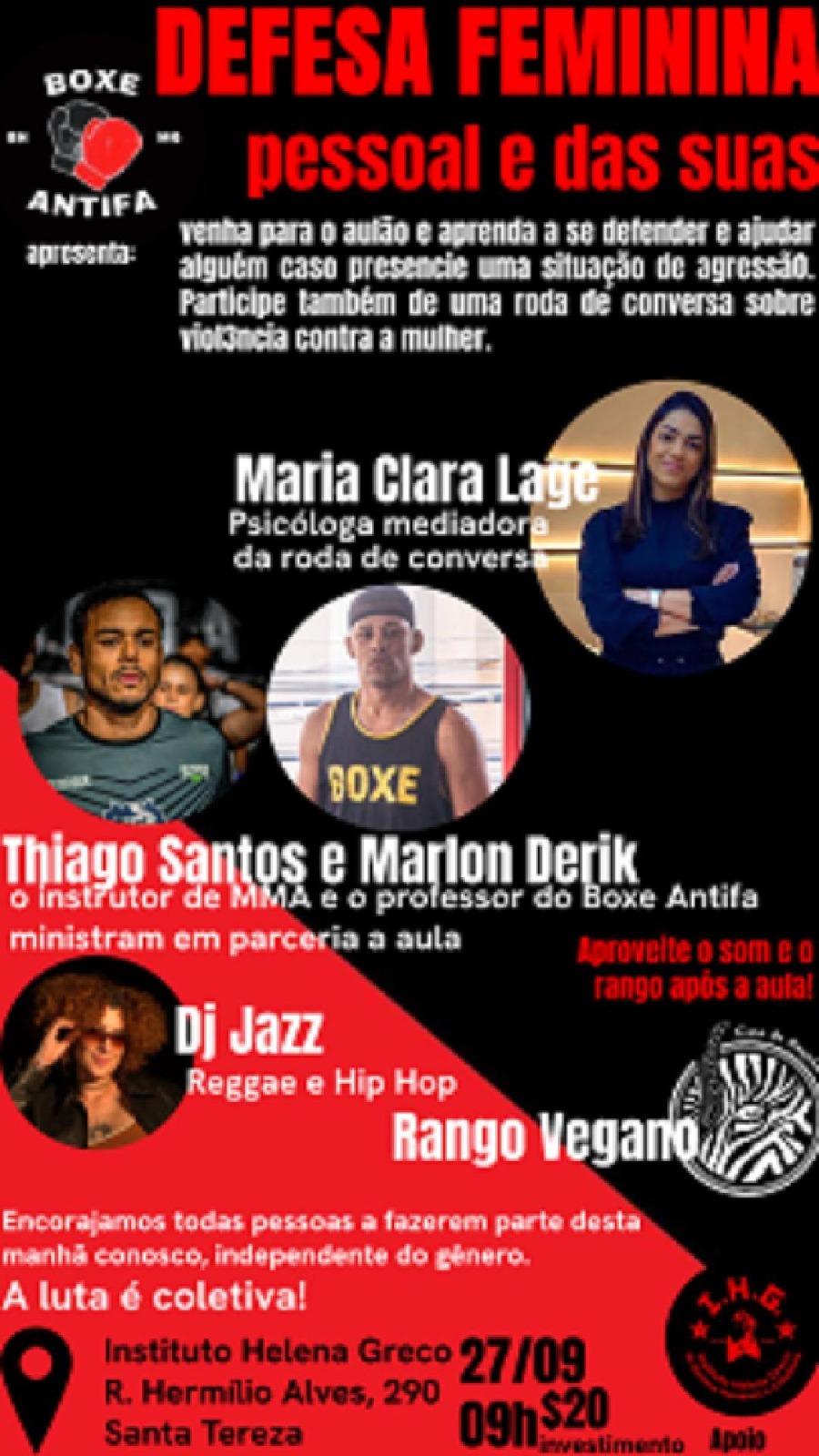 SEEMG E PSINDMG apoiam evento para promoção de aulão de defesa feminina