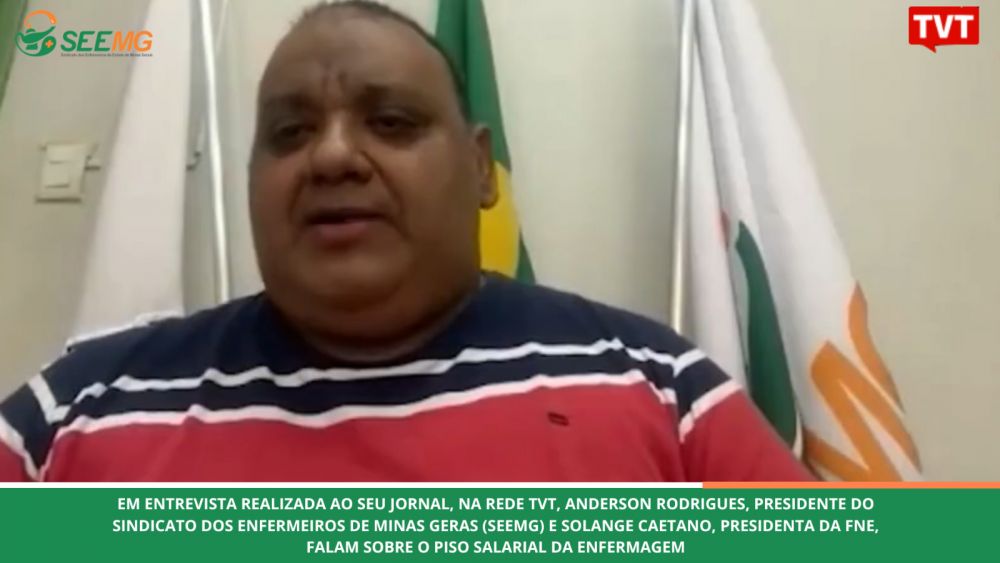 Em entrivista realizada ao Seu Jornal, na Rede TVT, Anderson Rodrigues, presidente do SEE e Solange Caetano, Presidenta da FNE, falam sobre o Piso Salarial da Emfermagem