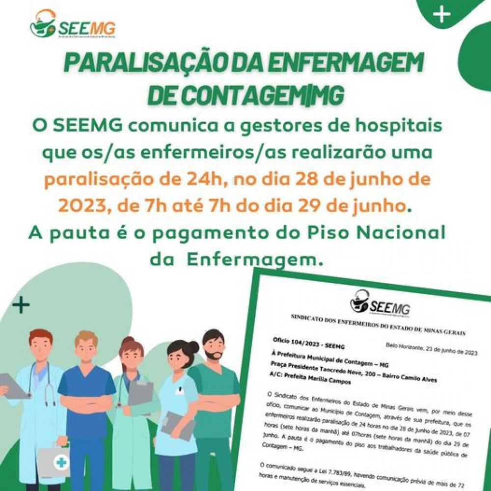 Paralisação da Enfermagem de Contagem/MG