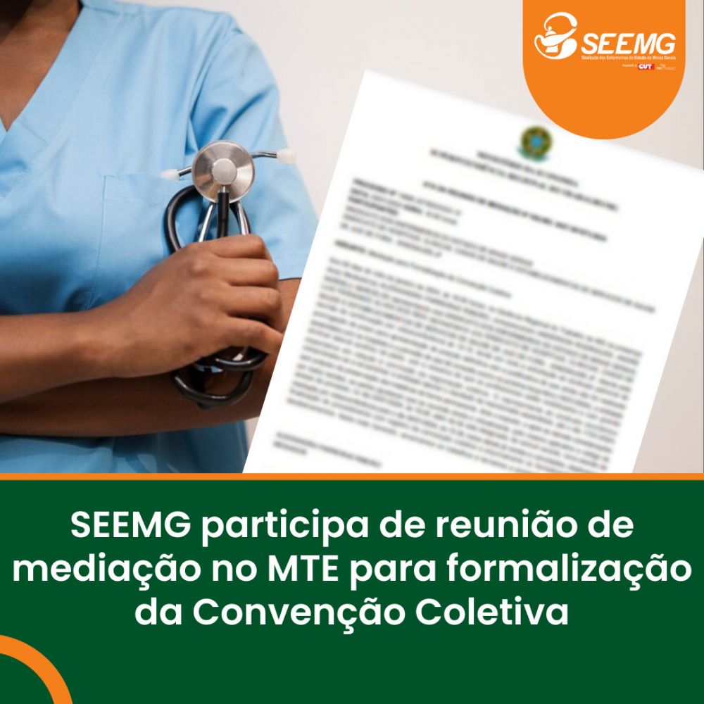 SEEMG participa de reunião de mediação no MTE para formalização da Convenção Coletiva