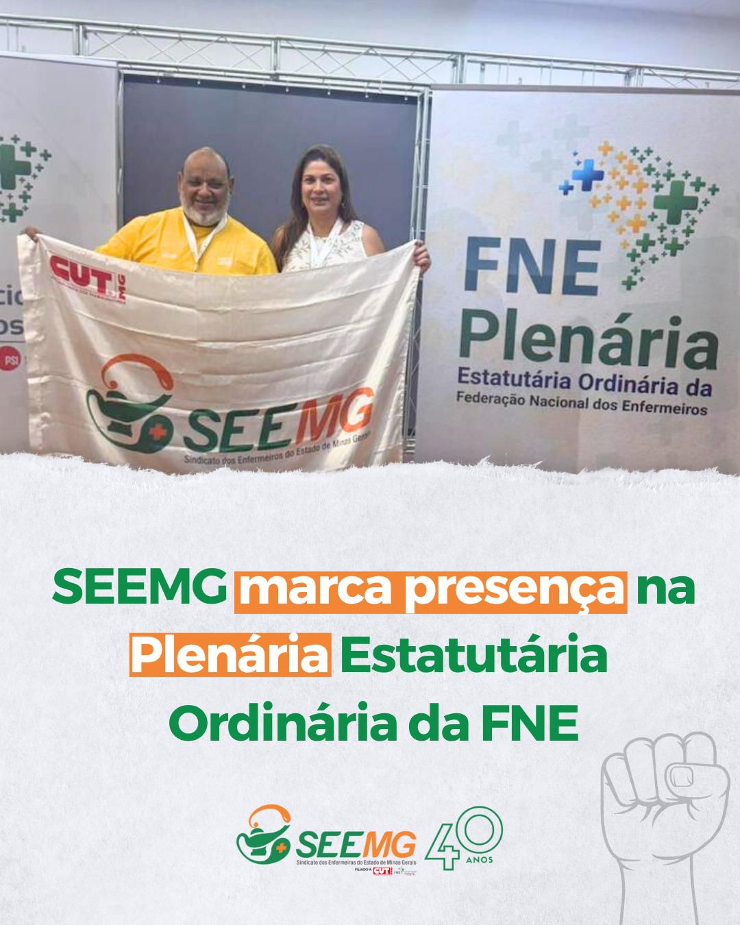SEEMG marca presença na Plenária Estatutária Ordinária da FNE