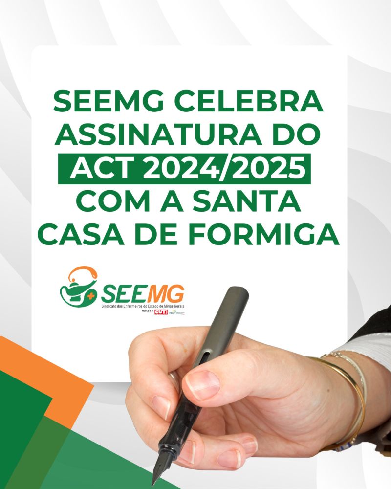 SEEMG celebra assinatura do ACT 2024/2025 com a Santa Casa de Formiga