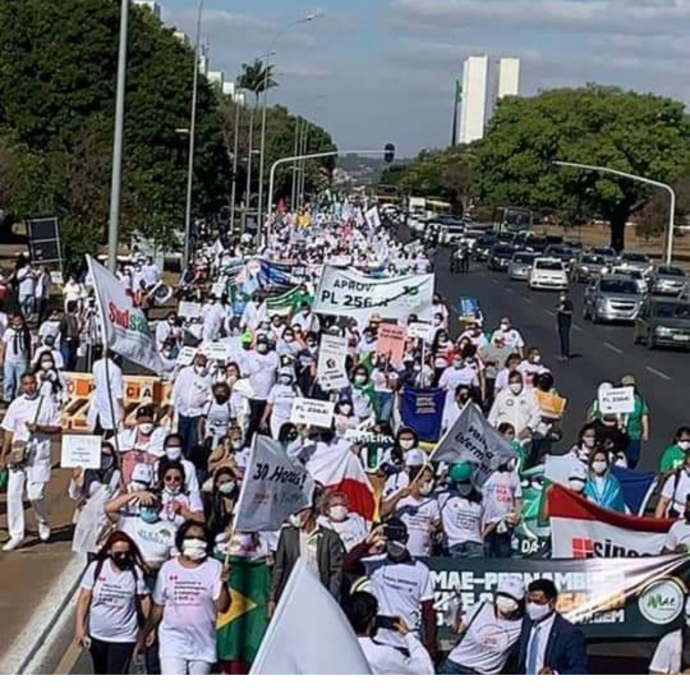 A ENFERMAGEM FOI A BRASÍLIA  DIA 05 DE AGOSTO       NA LUTA PELO PL2564/2020    #APROVA2564/2020