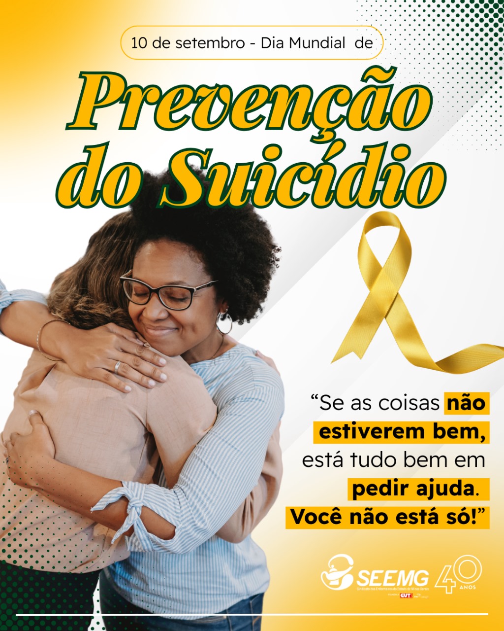 10/9 - Dia Mundial de Prevenção ao Suicídio – SEEMG