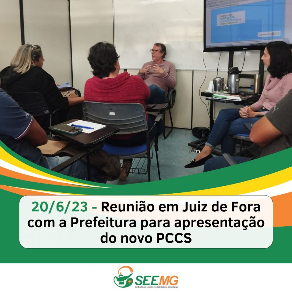 20/06/23 - Reunião em Juiz de Fora com a Prefeitura para apresentação do novo PCCS