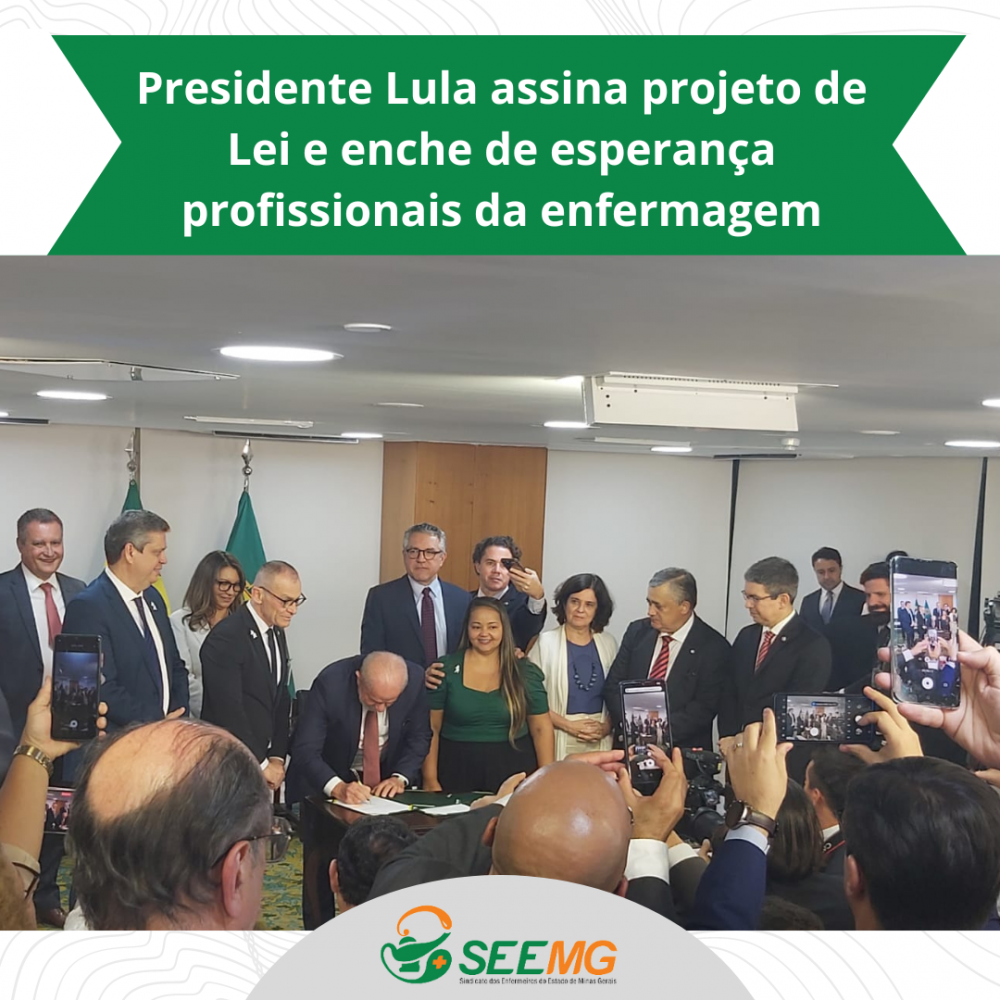 Piso Salarial: Lula assina projeto de Lei e enche de esperança profissionais da enfermagem