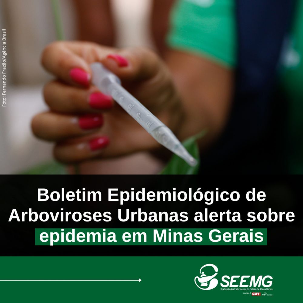 Boletim Epidemiológico de Arboviroses Urbanas alerta sobre epidemia em Minas Gerais