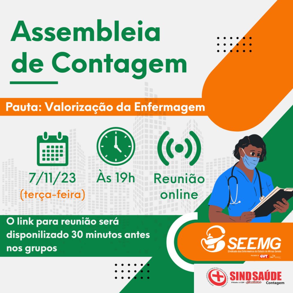 Assembleia de Contagem - Valorização da Enfermagem