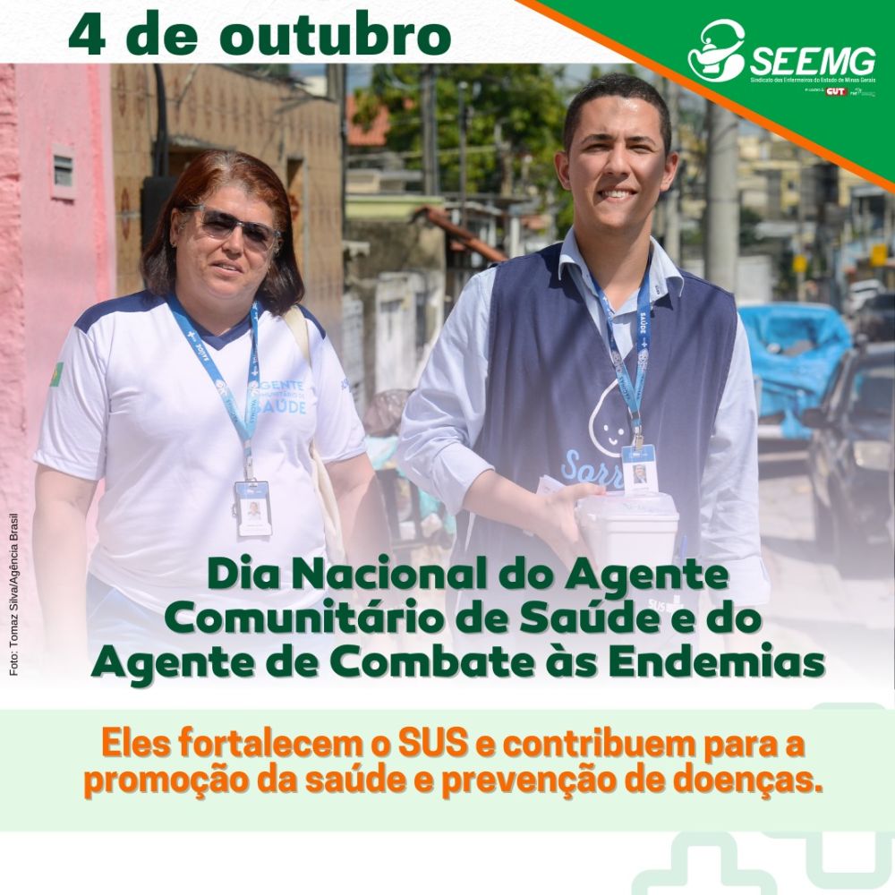 4 de outubro - Dia Nacional do Agente Comunitário de Saúde e do Agente de Combate às Endemia