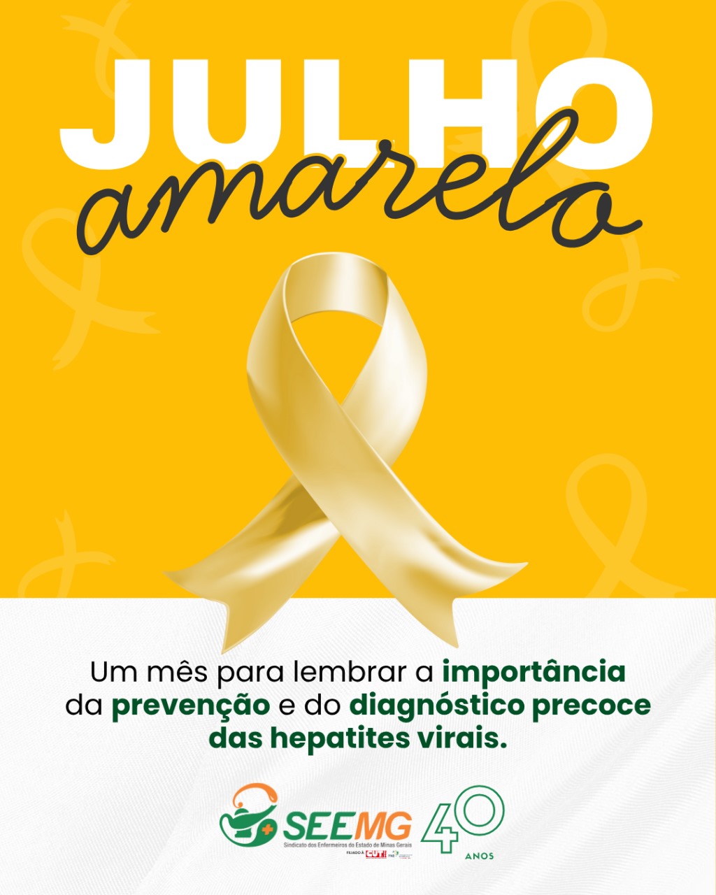 Julho Amarelo: mês de conscientização sobre as Hepatites Virais
