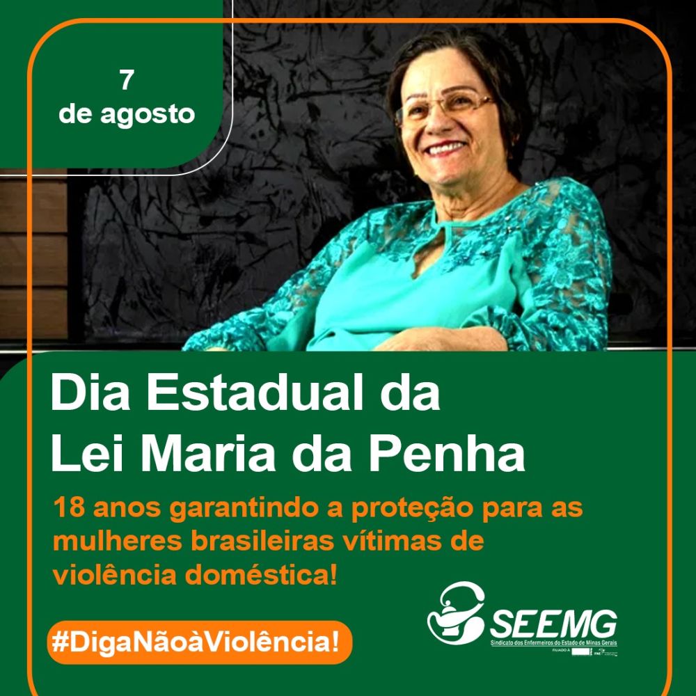 7 de agosto - Dia Estadual da Lei Maria da Penha