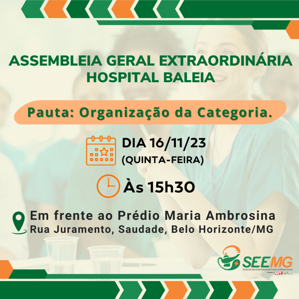 Assembleia Extraordinária - Hospital Baleia