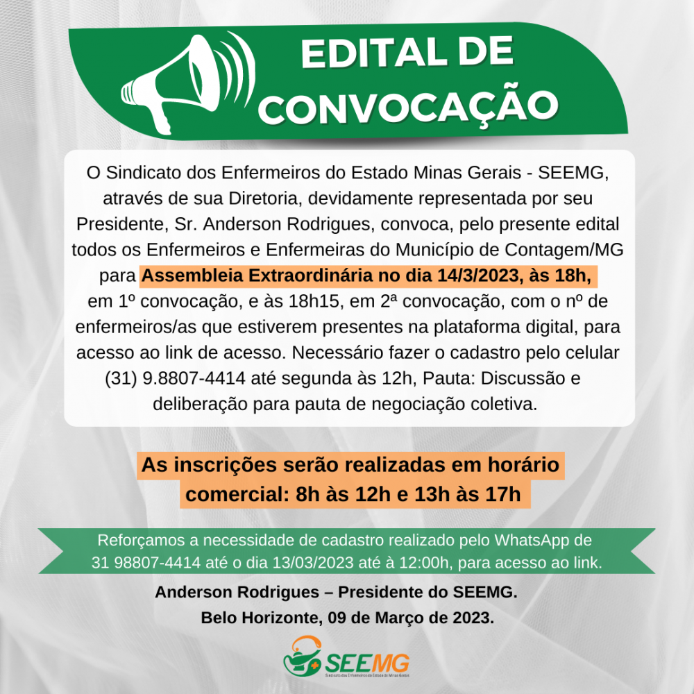 Edital de Convocação