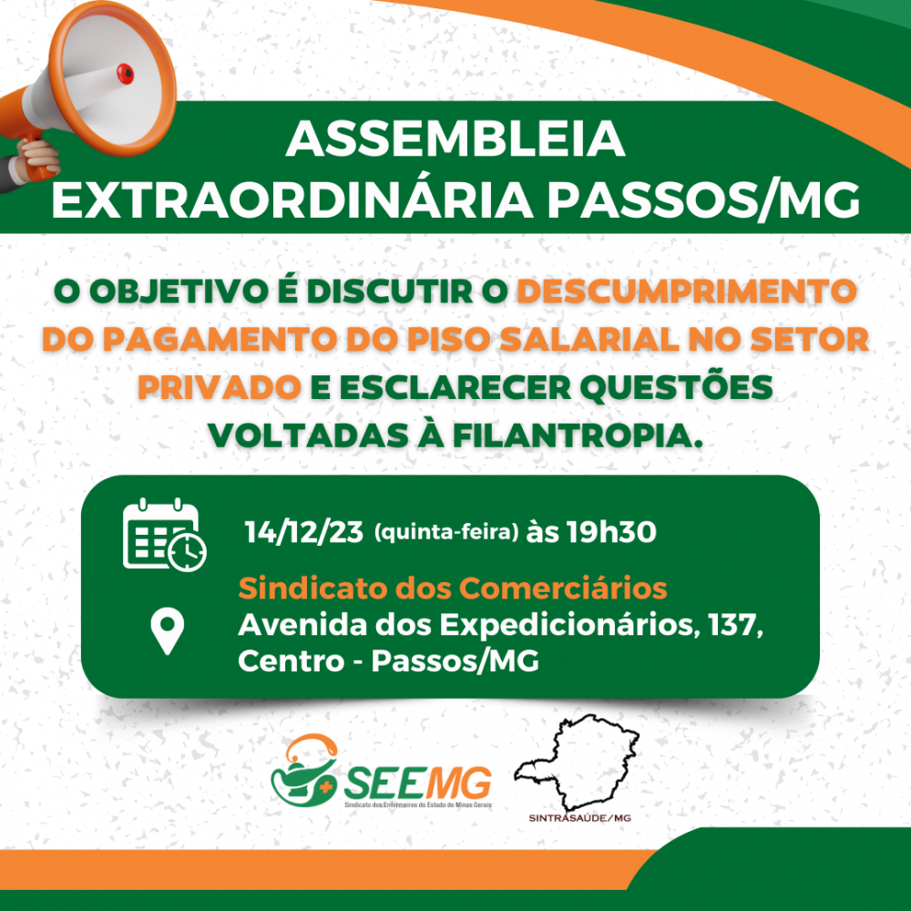 Assembleia Extraordinária Passos/MG