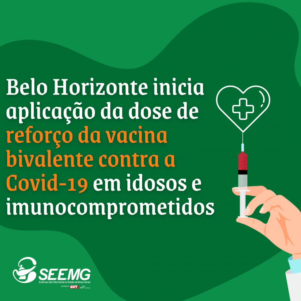 Belo Horizonte inicia aplicação da dose de reforço da vacina bivalente contra a Covid-19 em idosos e imunocomprometidos