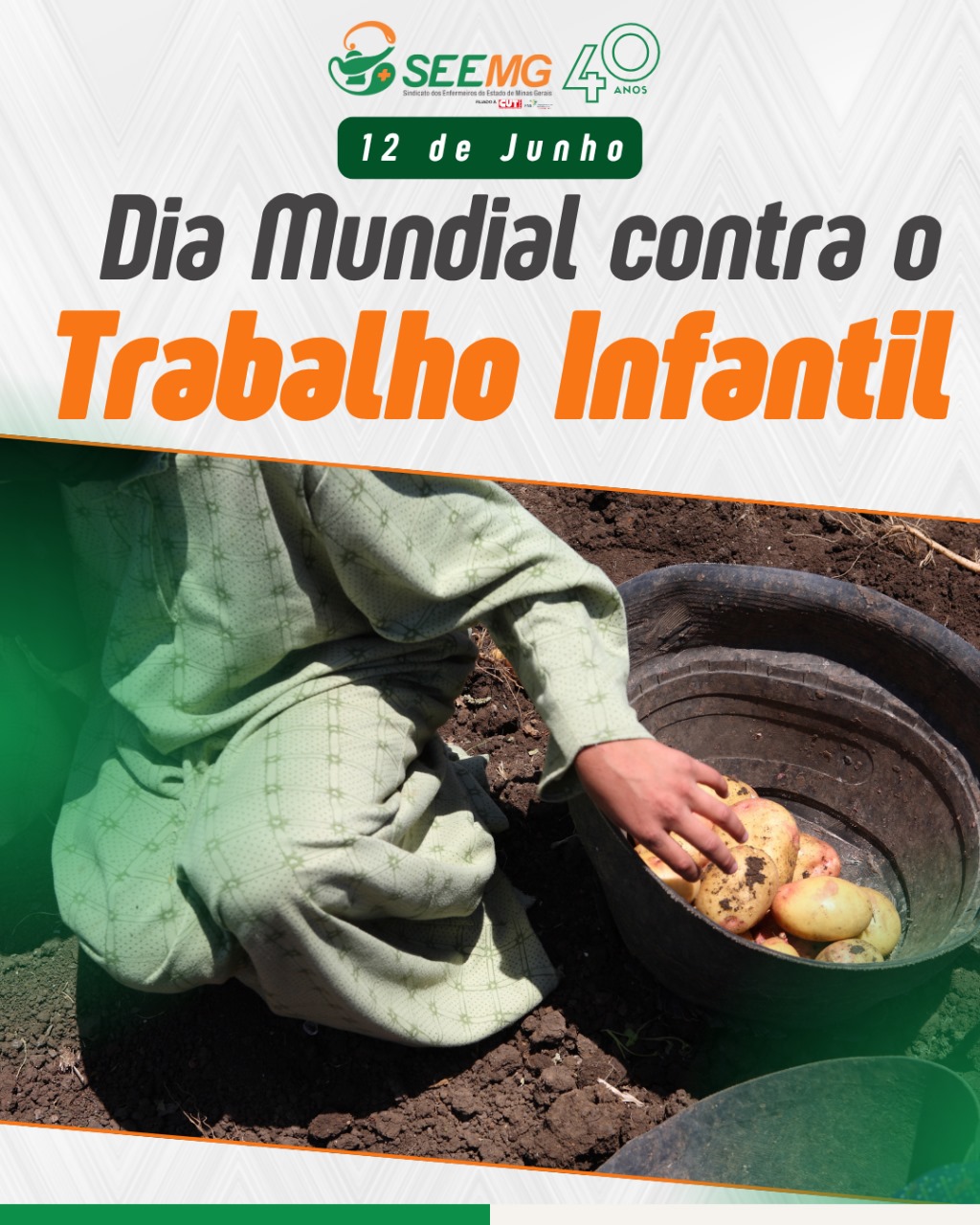 12/6 - Dia Mundial de Combate ao Trabalho Infantil: SEEMG reforça compromisso na proteção da infância