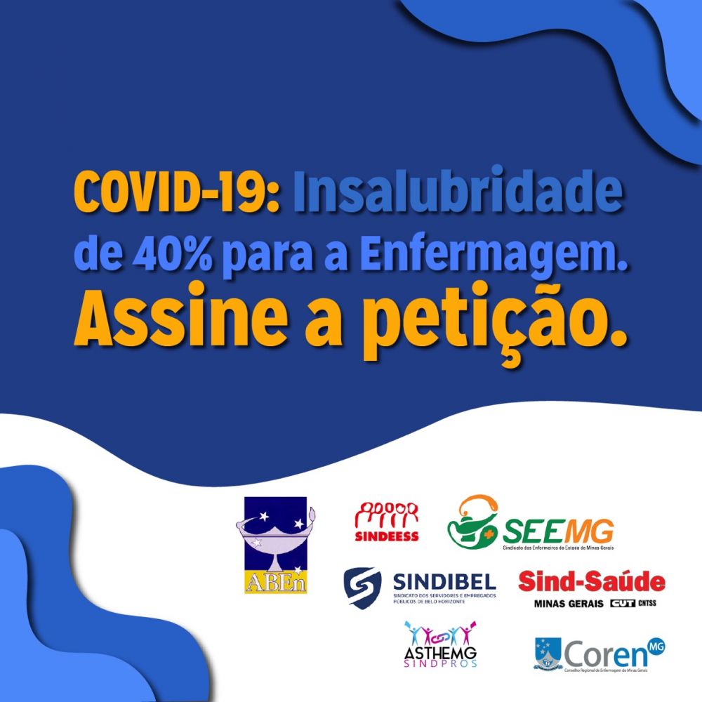 COVID-19: PETIÇÃO PELA INSALUBRIDADE DE 40% SOBRE O SALÁRIO BASE